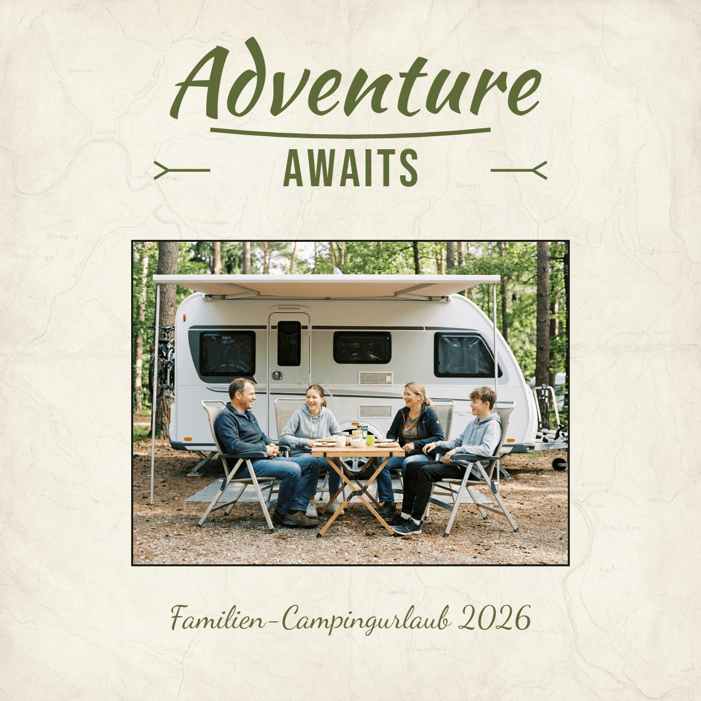Cover-Vorlage „Adventure Awaits"