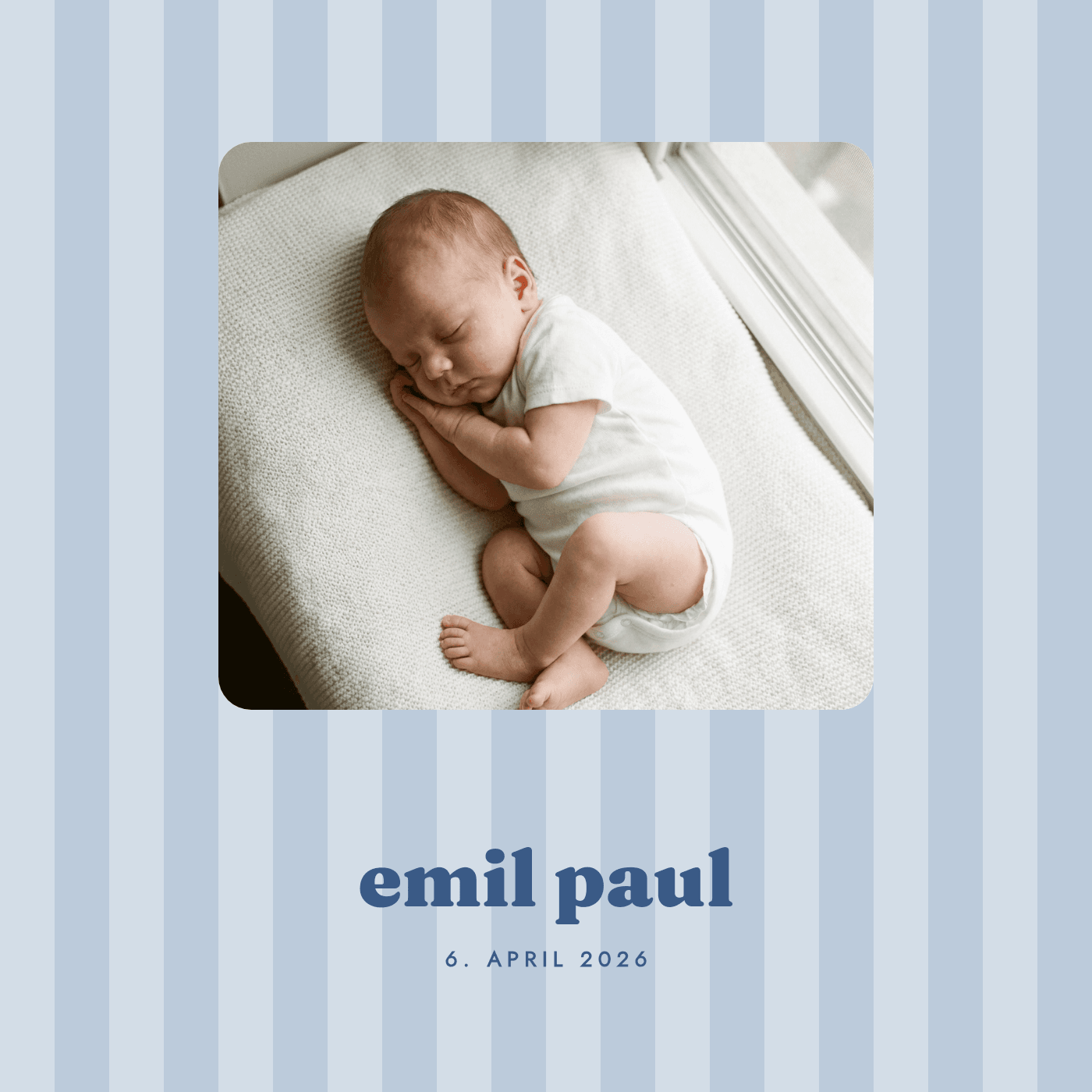 Cover-Vorlage „Babyalbum Junge"