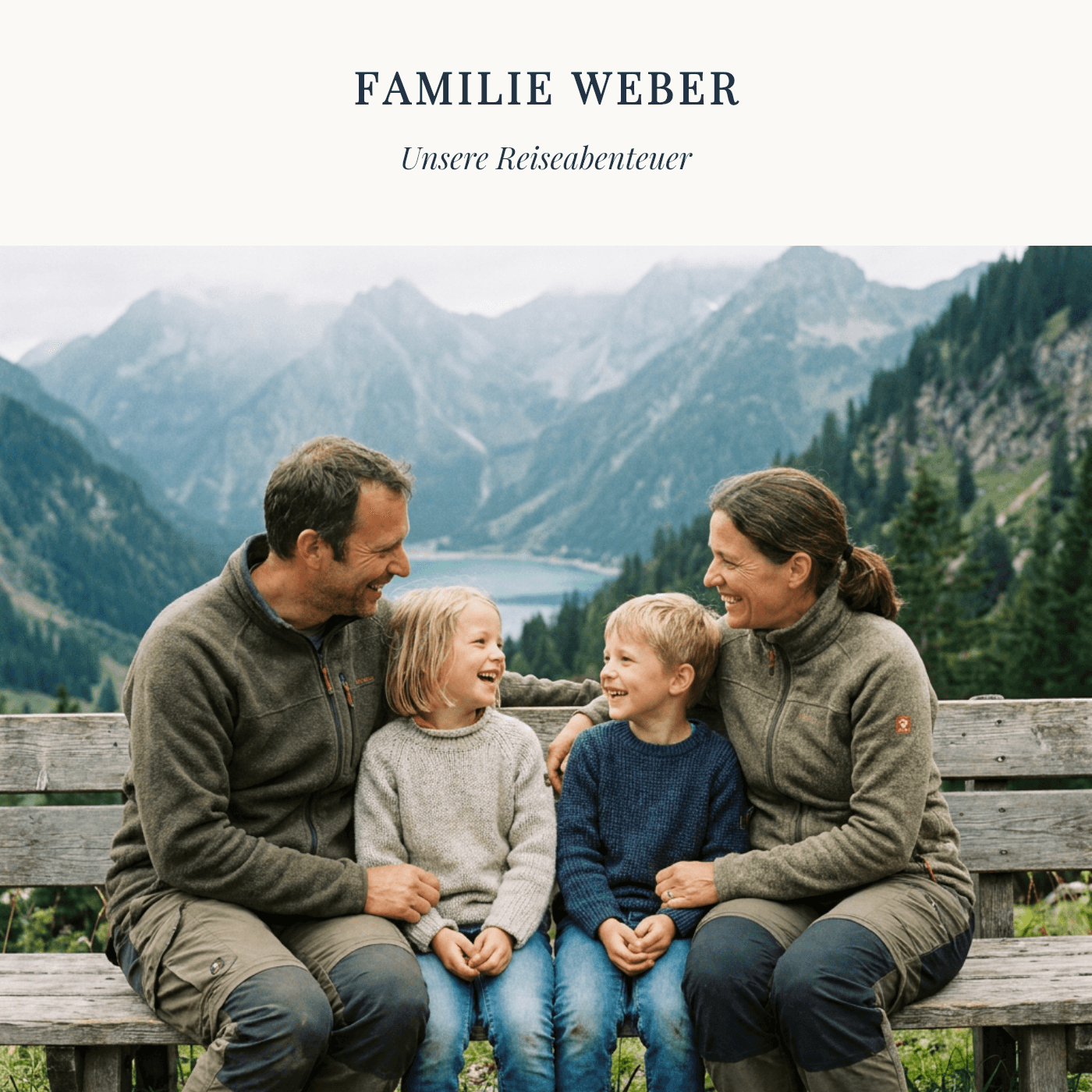 Cover-Vorlage „Familienreise"