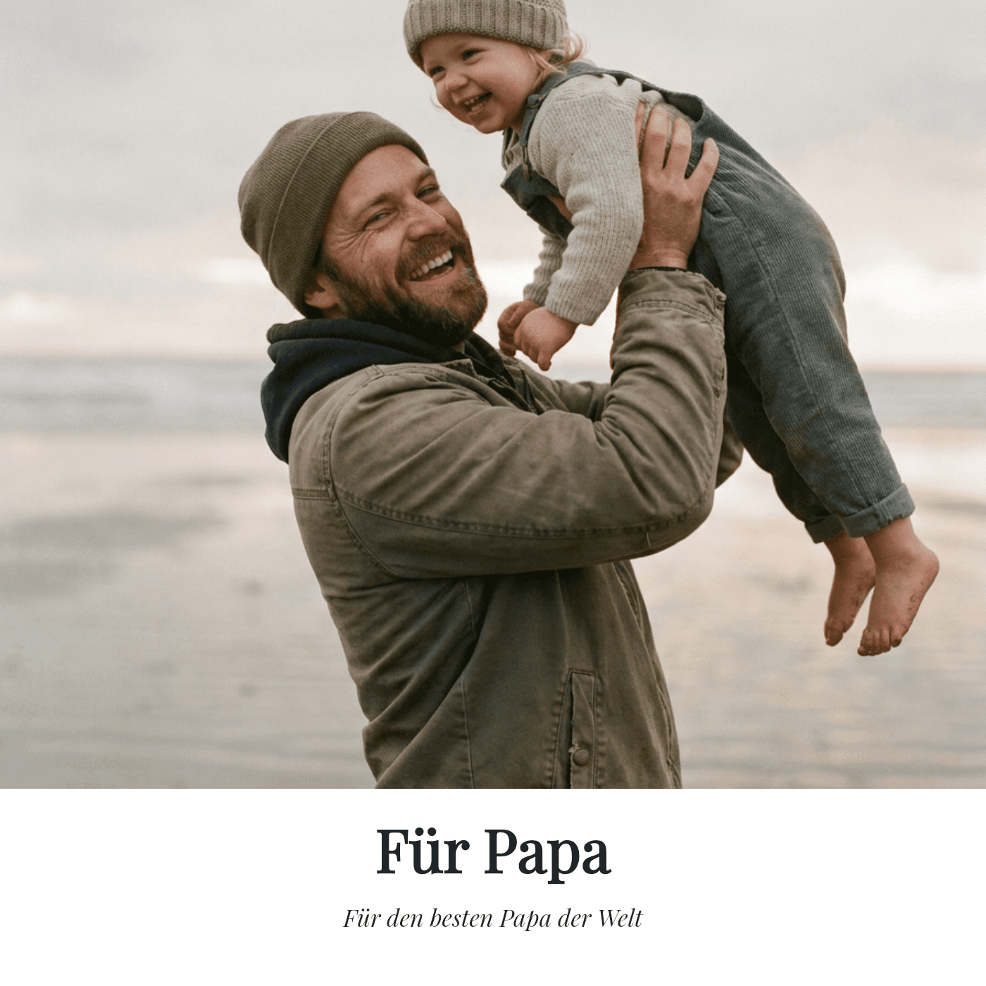 Cover-Vorlage „Für Papa"