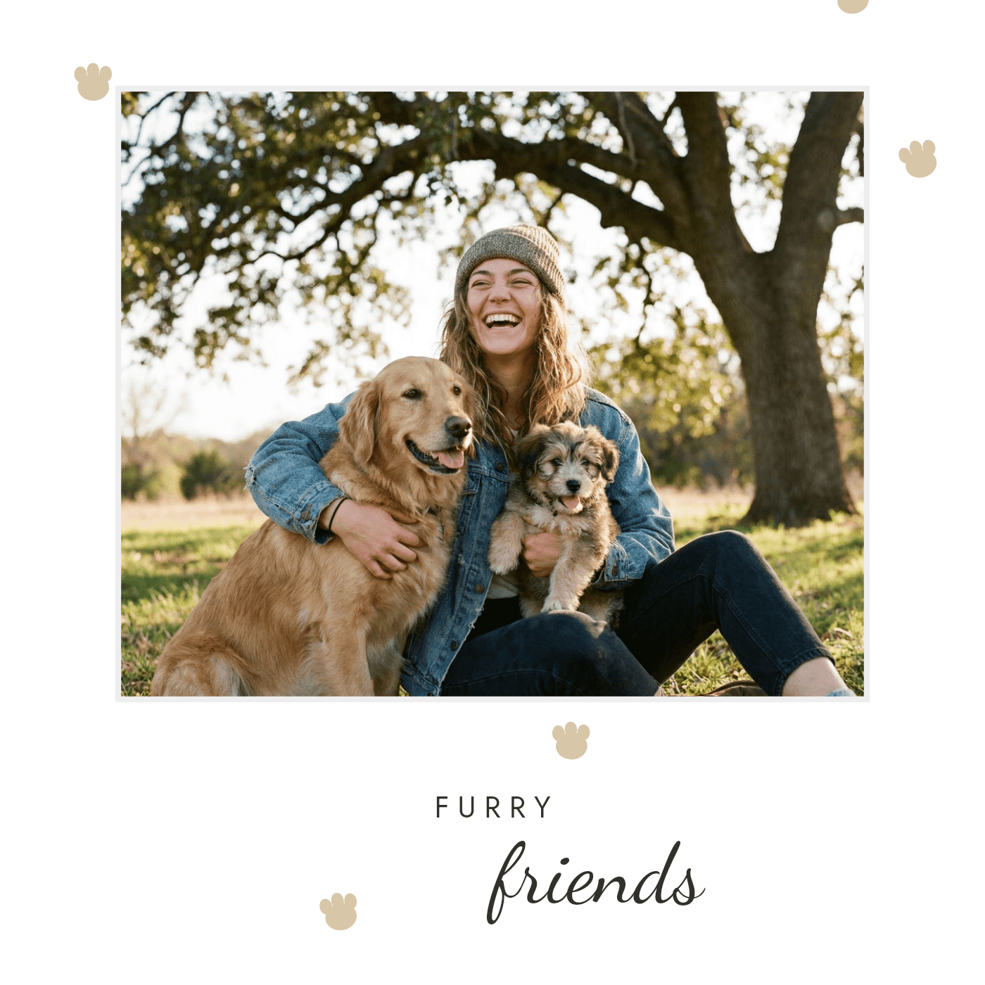 Cover-Vorlage „Furry Friends"