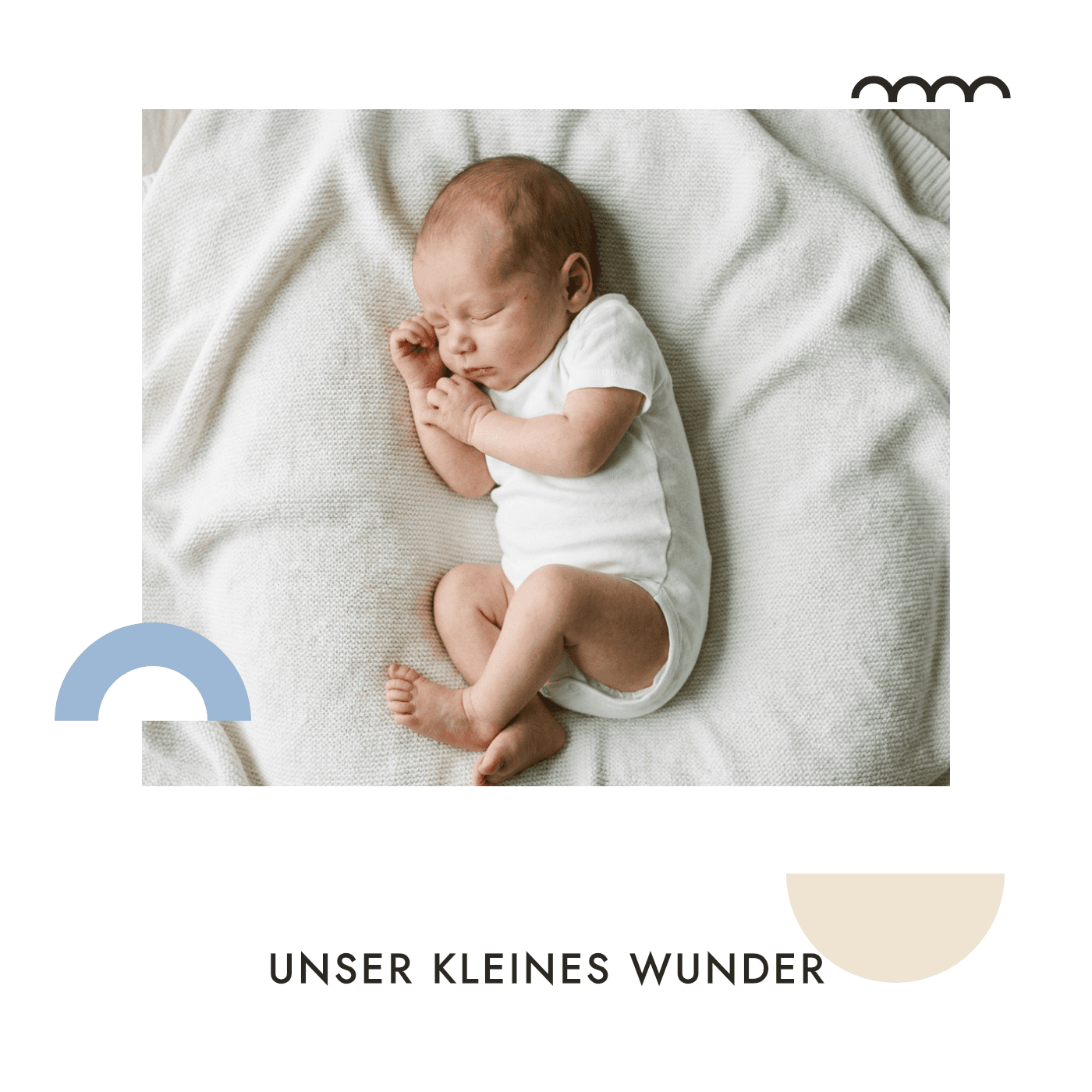 Cover-Vorlage „Unser kleines Wunder"