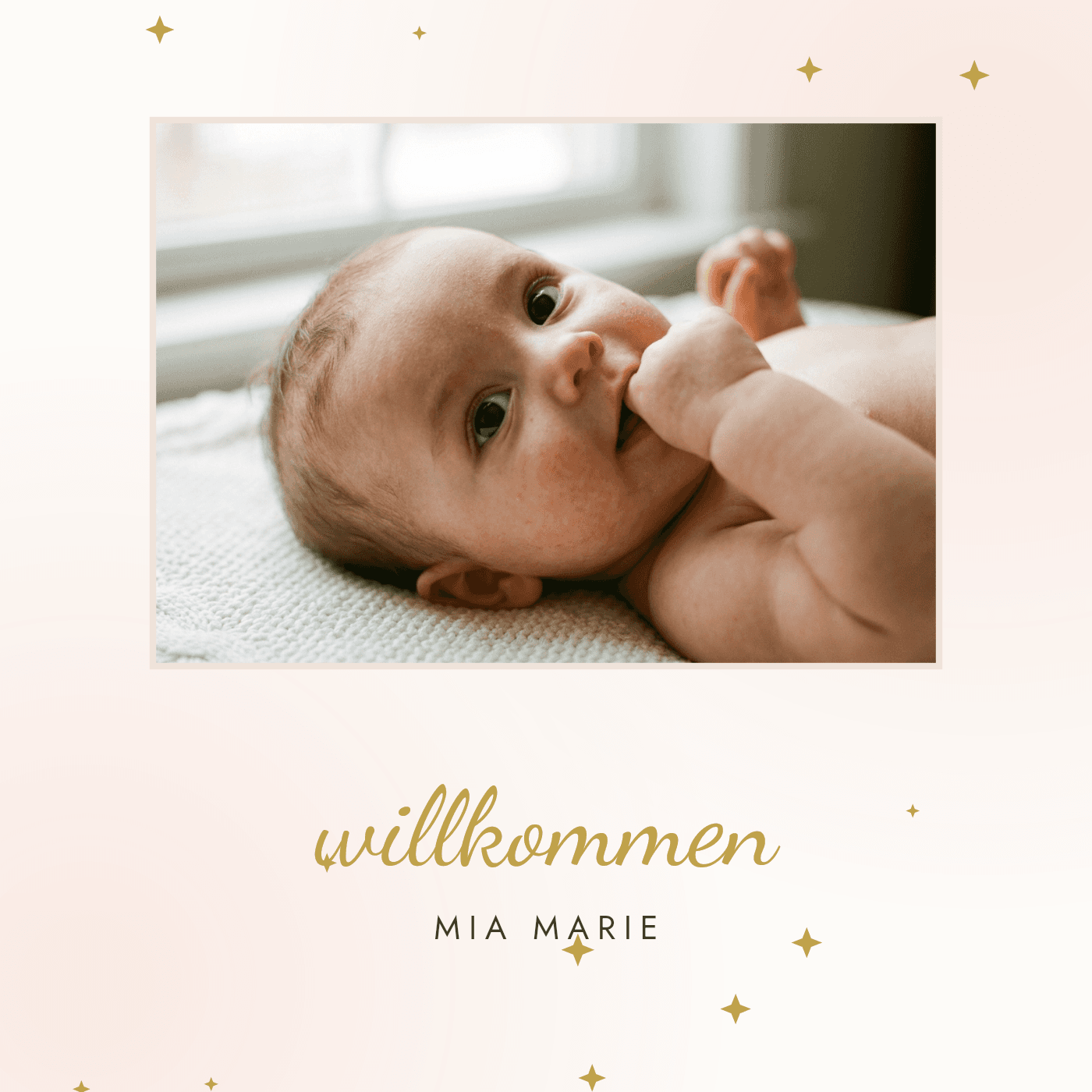 Cover-Vorlage „Willkommen (Sterne)"