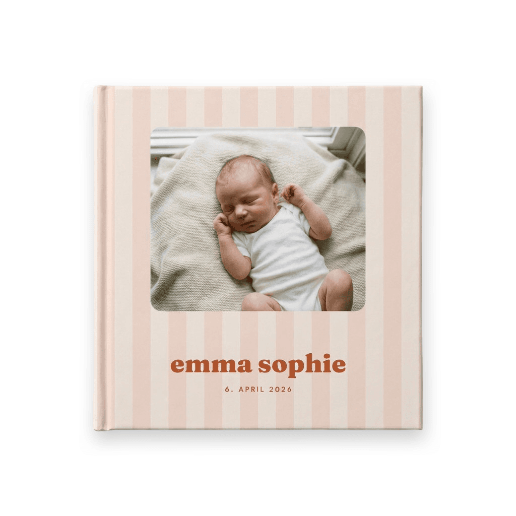 Babyalbum Mädchen — Fotobuch, 21 × 21 cm