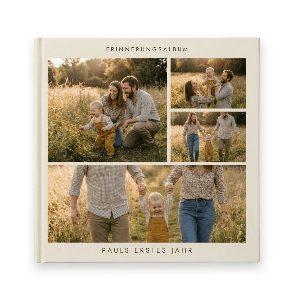 Erinnerungsalbum — Fotobuch, 21 × 21 cm