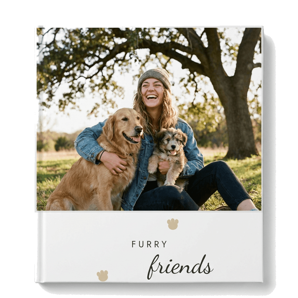 Furry Friends — Fotobuch, 21 × 21 cm