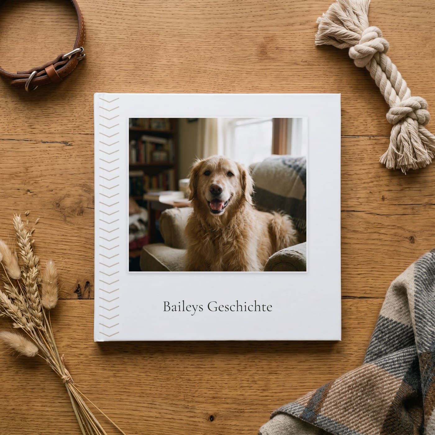 Haustierbuch — Fotobuch, 21 × 21 cm