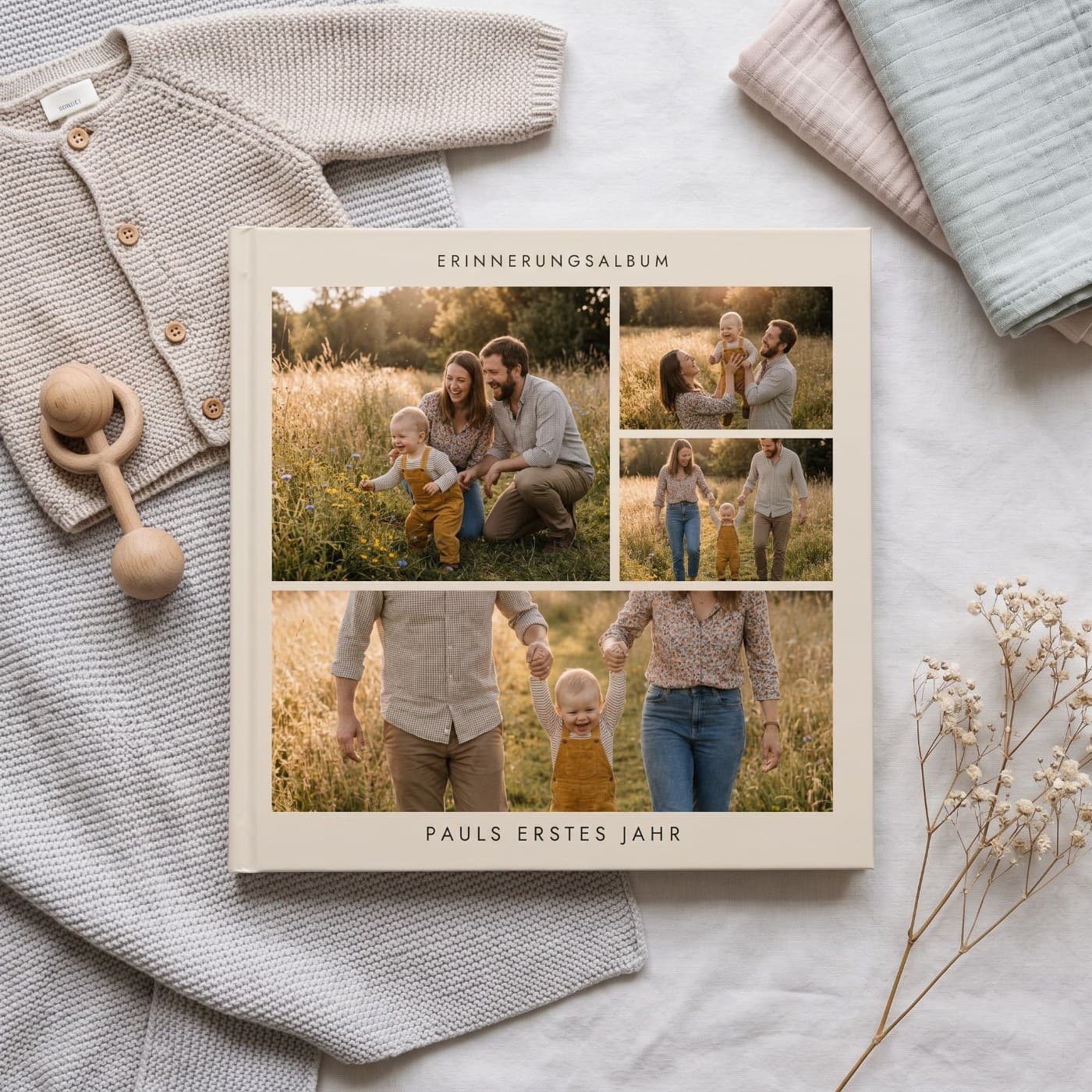 Erinnerungsalbum — Fotobuch, 21 × 21 cm