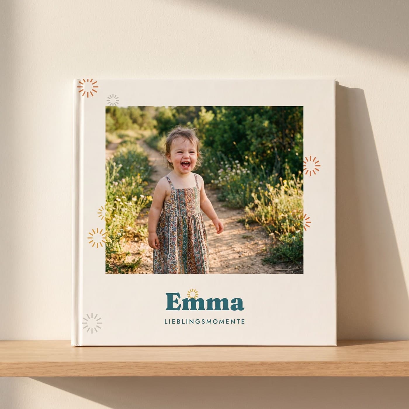 Das fertig gedruckte Fotobuch „Lieblingsmomente"