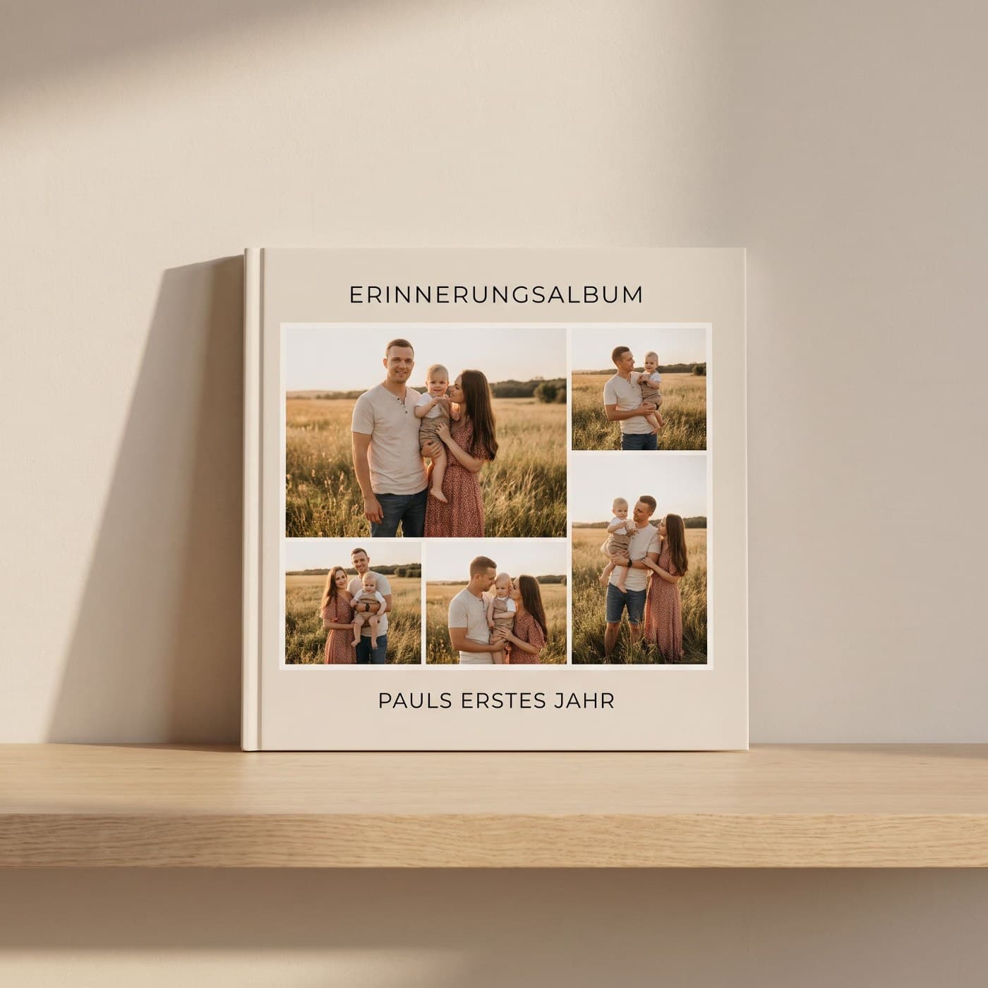Das fertig gedruckte Fotobuch „Erinnerungsalbum"