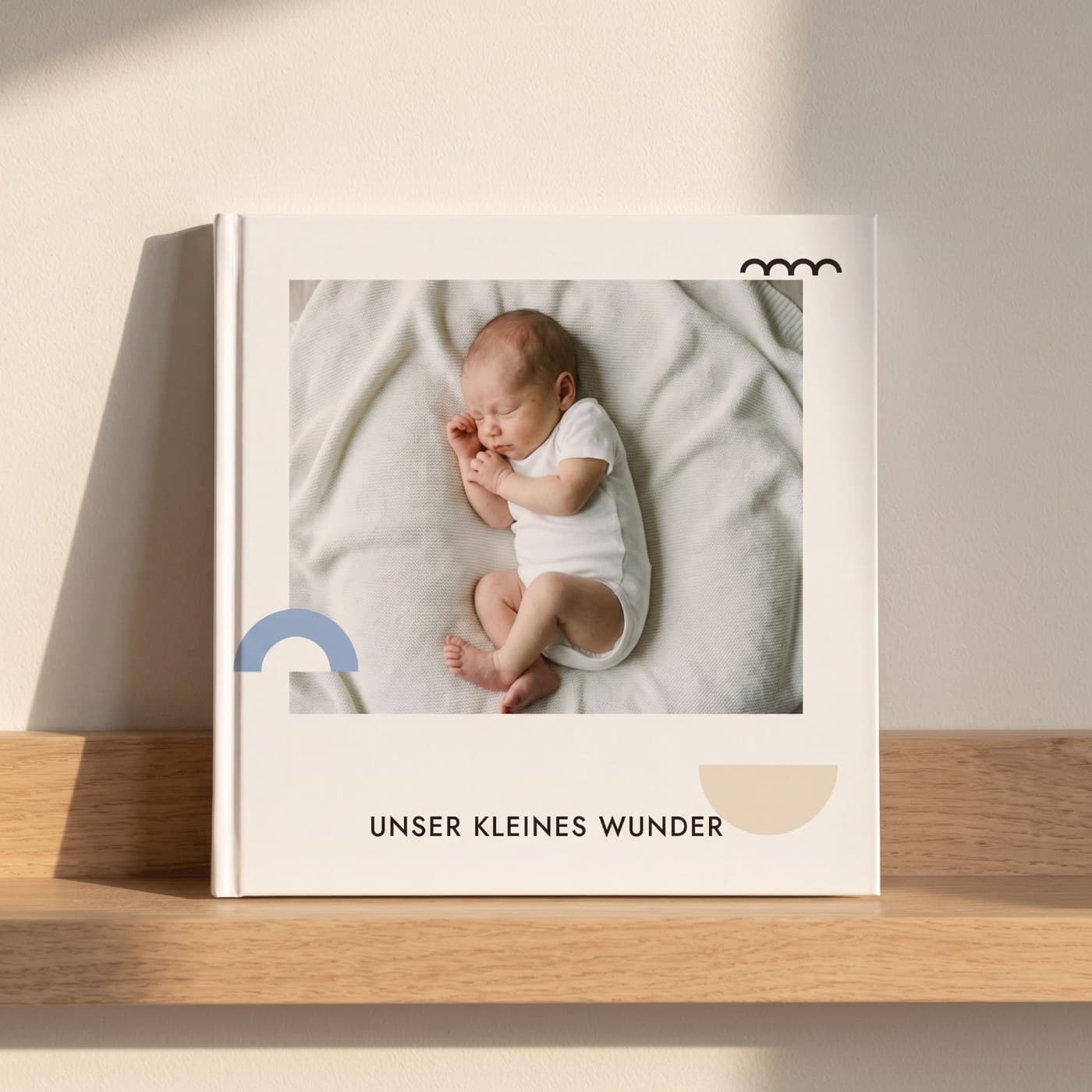 Das fertig gedruckte Fotobuch „Unser kleines Wunder"