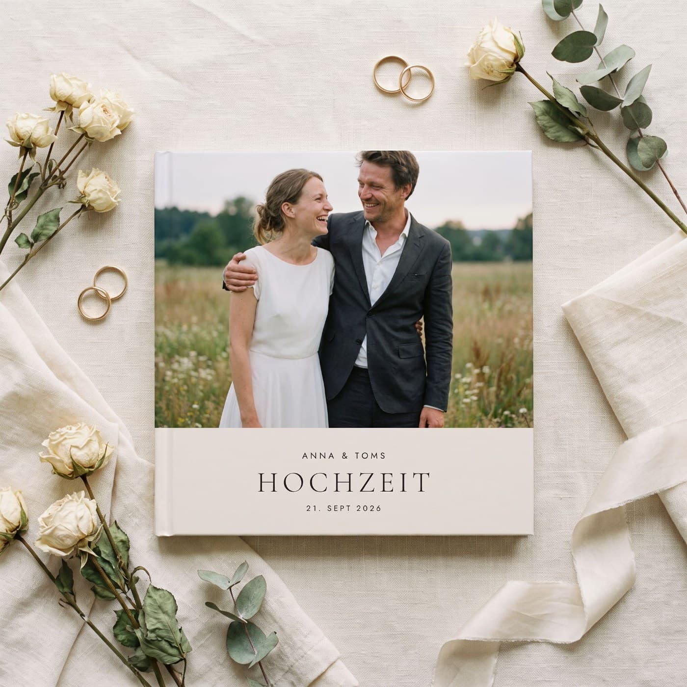 Hochzeit — Fotobuch, 21 × 21 cm