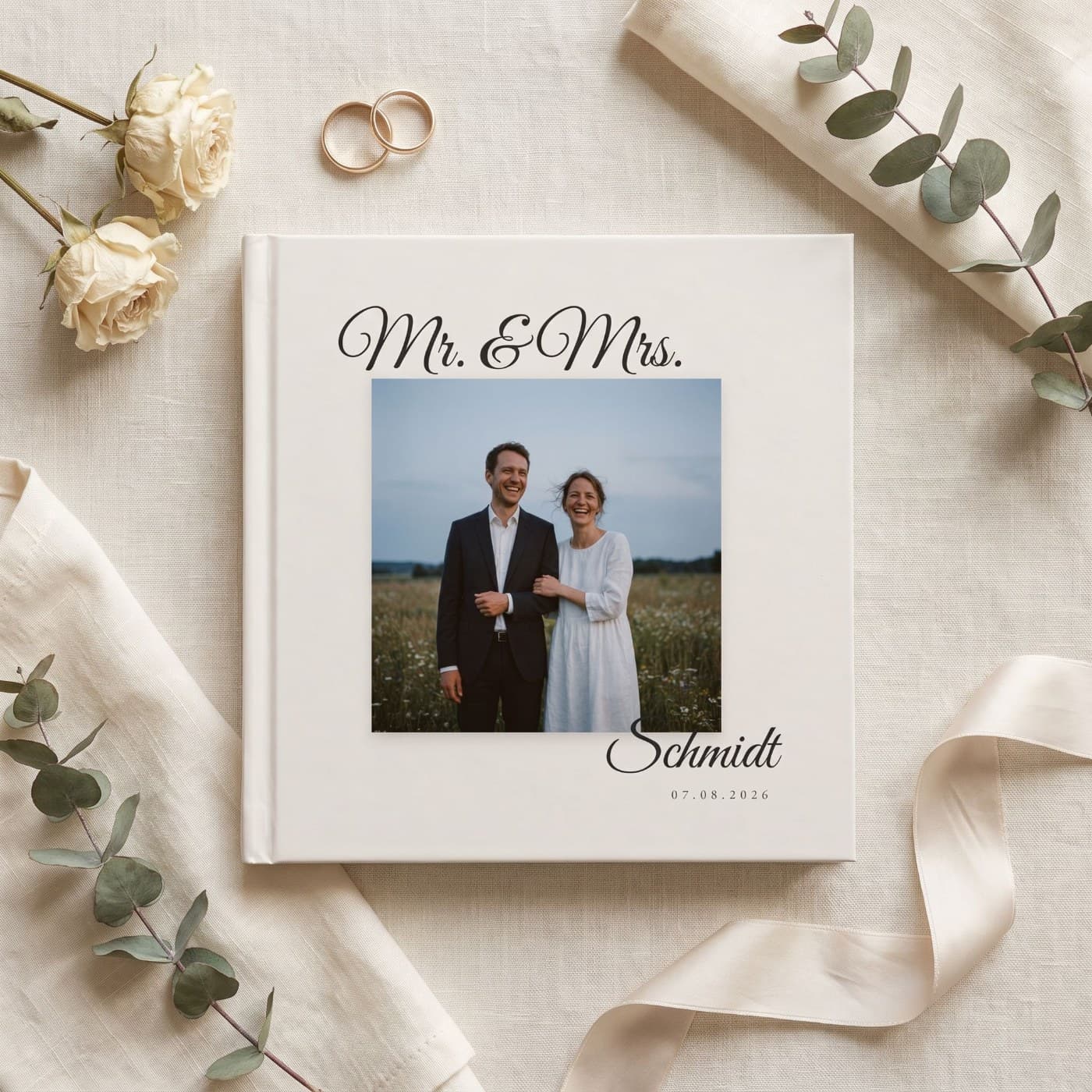 Mr. & Mrs. — Fotobuch, 21 × 21 cm
