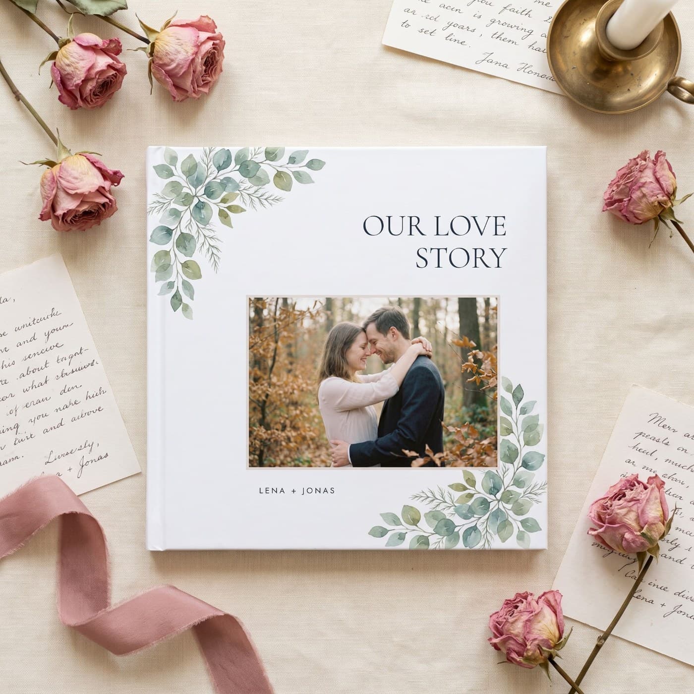 Our Love Story — Fotobuch, 21 × 21 cm