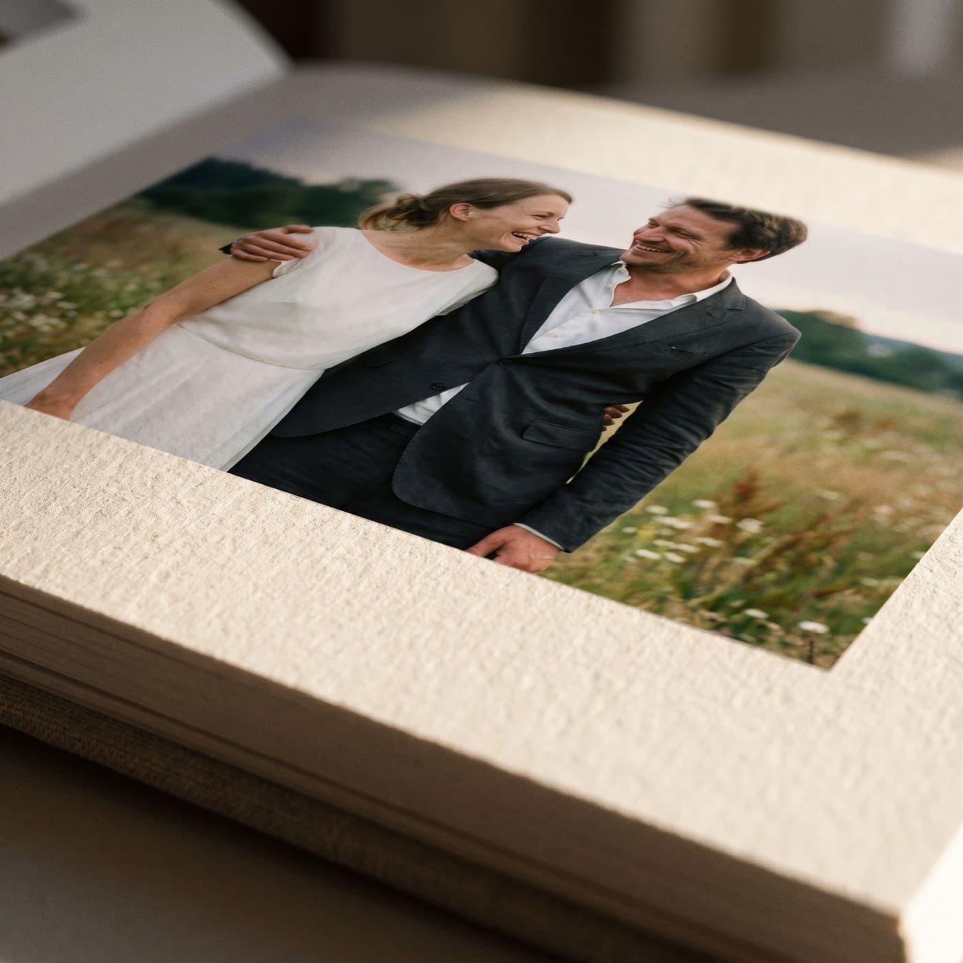 Nahaufnahme einer gedruckten Seite aus „Hochzeit"