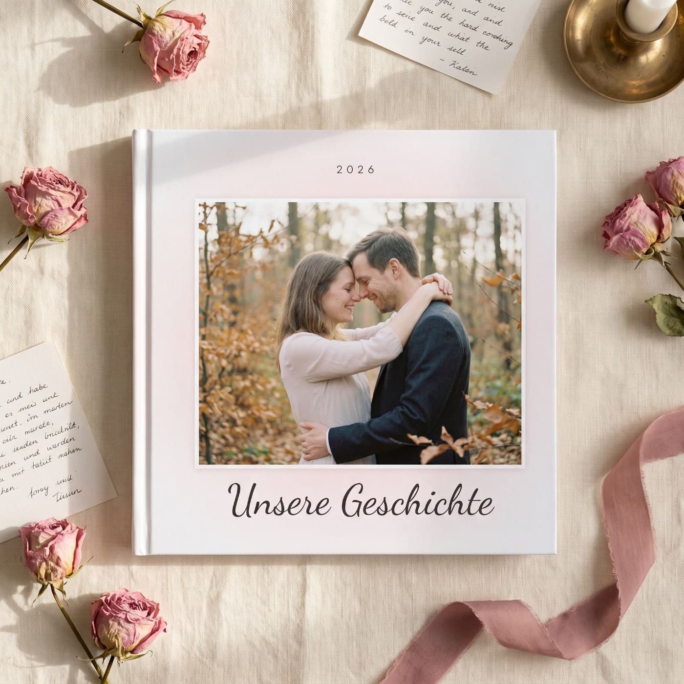 Unsere Geschichte — Fotobuch, 21 × 21 cm