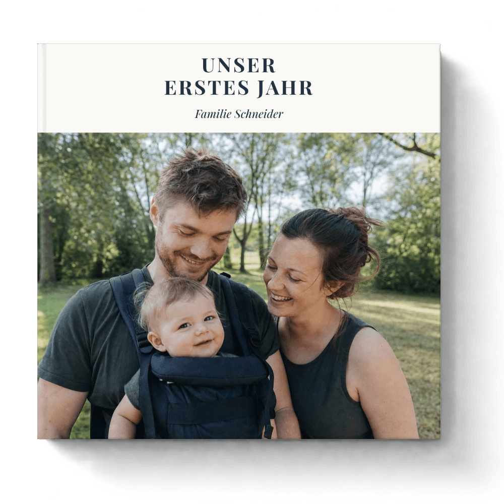 Beispiel: Fotobuch „Unser erstes Jahr“