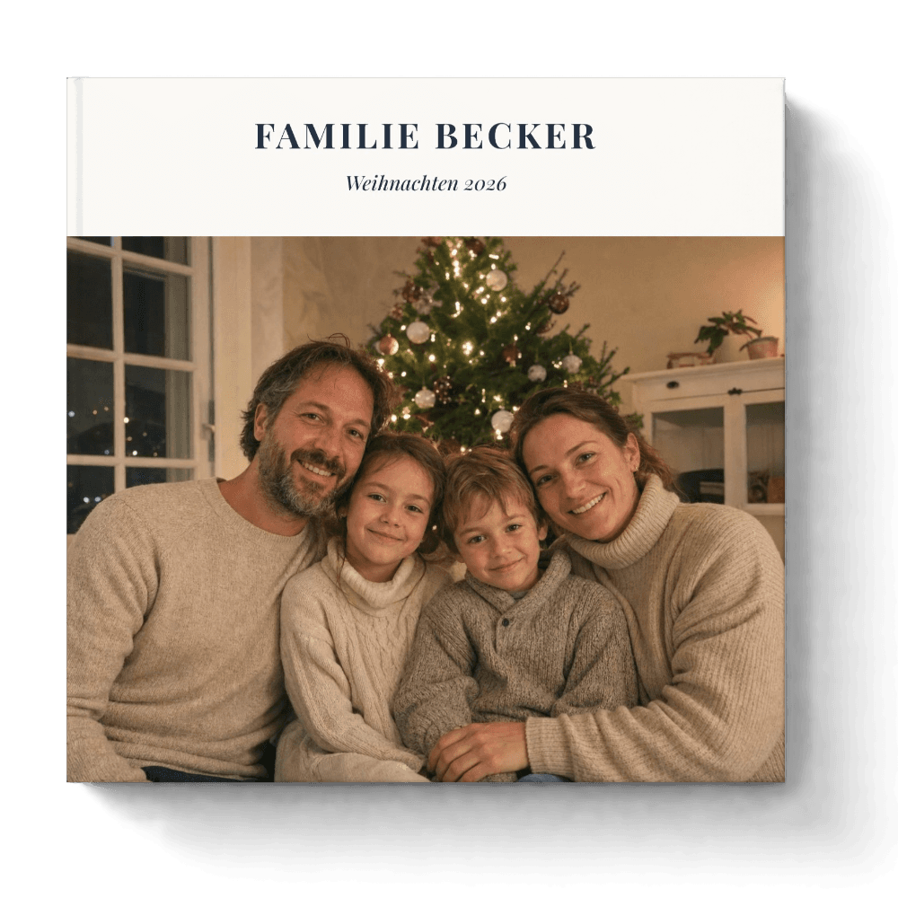 Exemplo: fotolivro «Familie Becker»