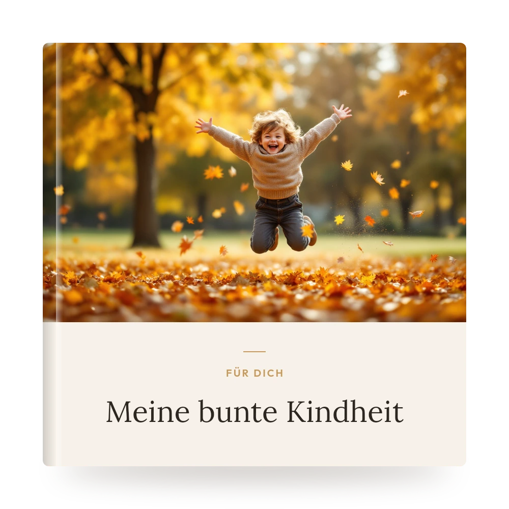 Kinder-Fotobuch – Beispiel-Cover mit eigenem Foto und Titel
