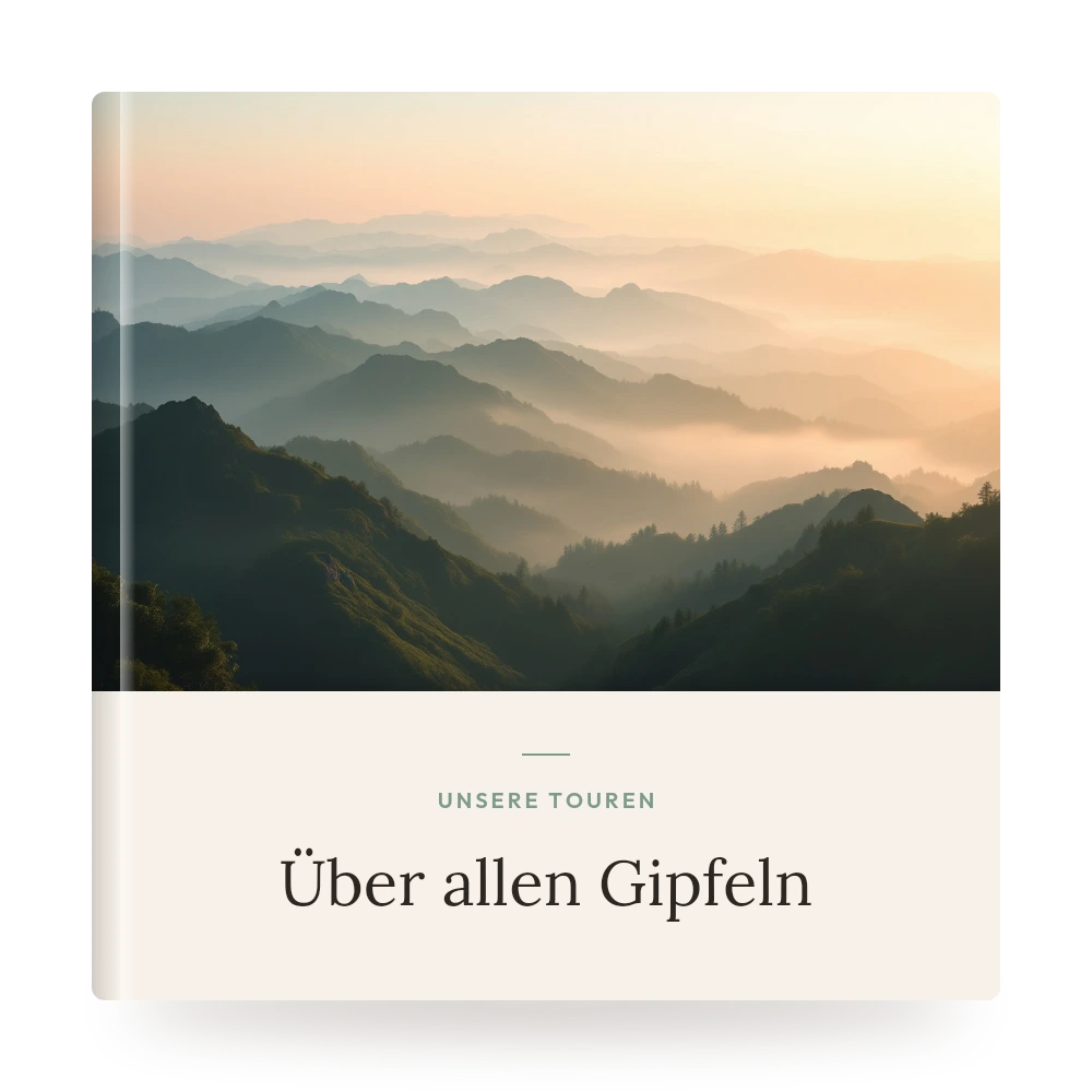 Natur- & Wander-Fotobuch – Beispiel-Cover mit eigenem Foto und Titel